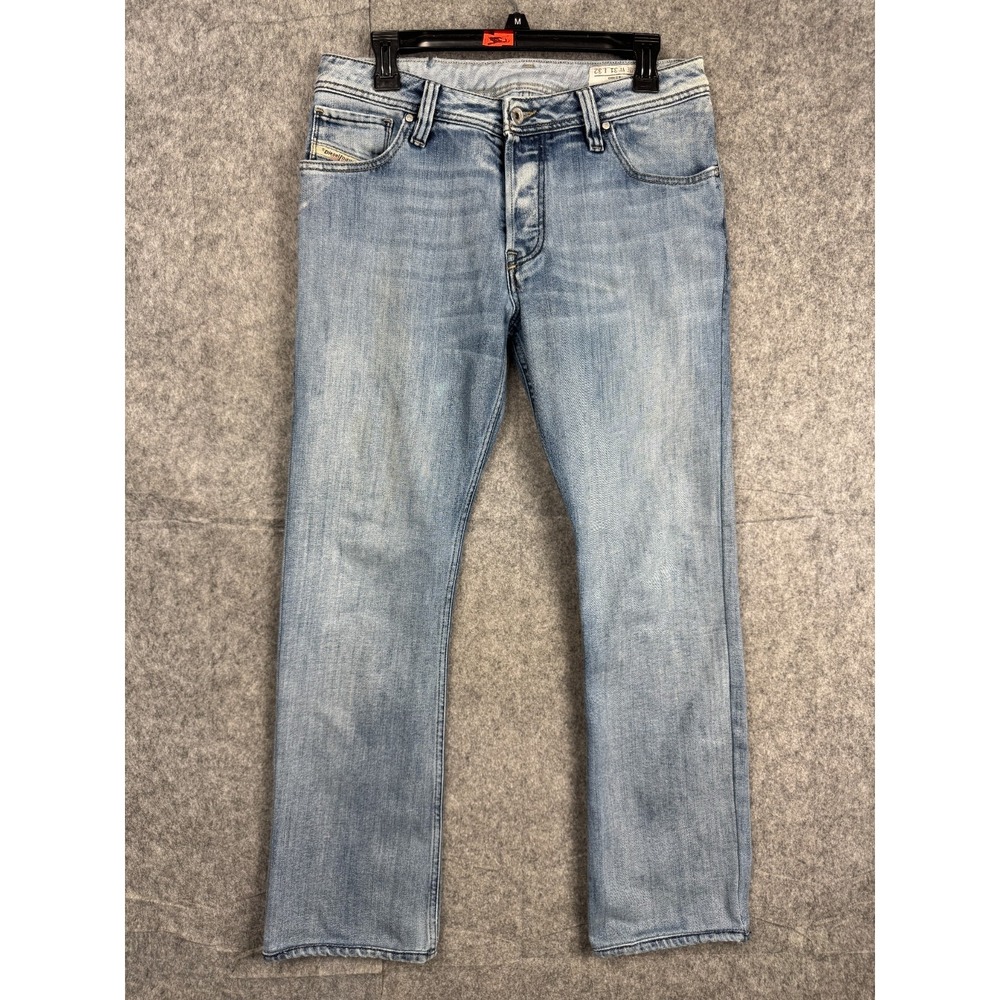 Diesel ZAF Bootcut Jeans Men's 31 x 32 (FITS 31 x 30) Blue Made Italy‎ *